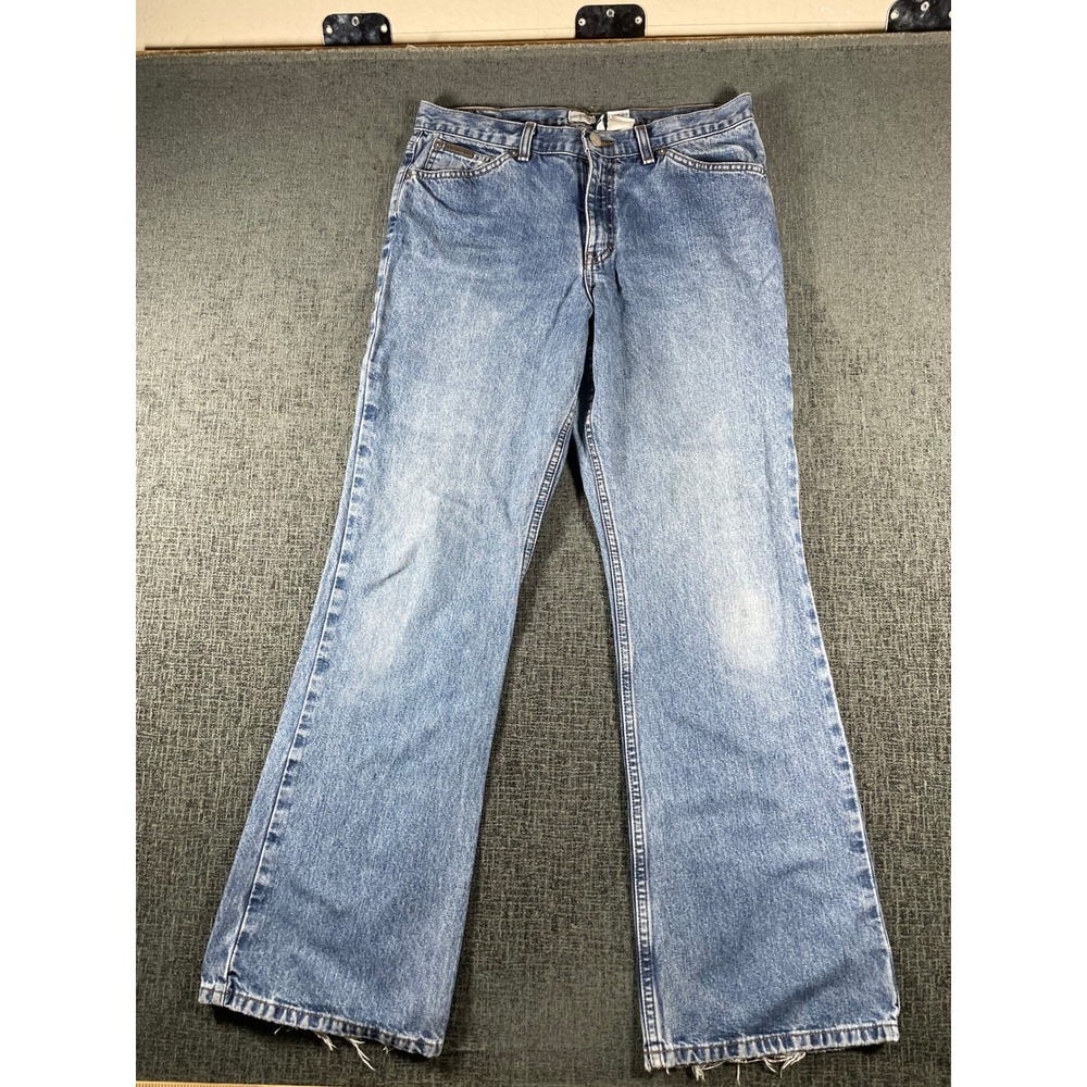 Calvin Klein Jeans Womens 10 Light Wash High Rise Bootcut Denim 90s Vintage